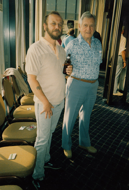 Ed Thomas and Stan Little, the first national President of CUPE, ca. 1992. Courtesy of Ed Thomas.
