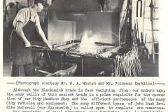 Blacksmith Mike McDowell at work in the city’s machine shop, January 1965. Courtesy of The Outsider, January 1965, William Ready Division of Archives and Research Collections, McMaster University.