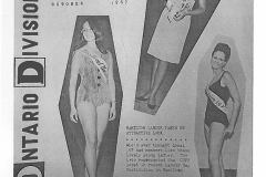 A handful of Local 167 members regularly participated in “Miss Local 167” and “Miss Hamilton Labour Union Beauty” contests, October 1967. Courtesy of CUPE Ontario Division News, October 1967.