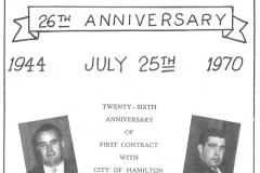 Local 5 members celebrate the 26th anniversary of their first contract with the city, July 1970. Courtesy of The Outsider, July 1970, William Ready Division of Archives and Research Collections, McMaster University.